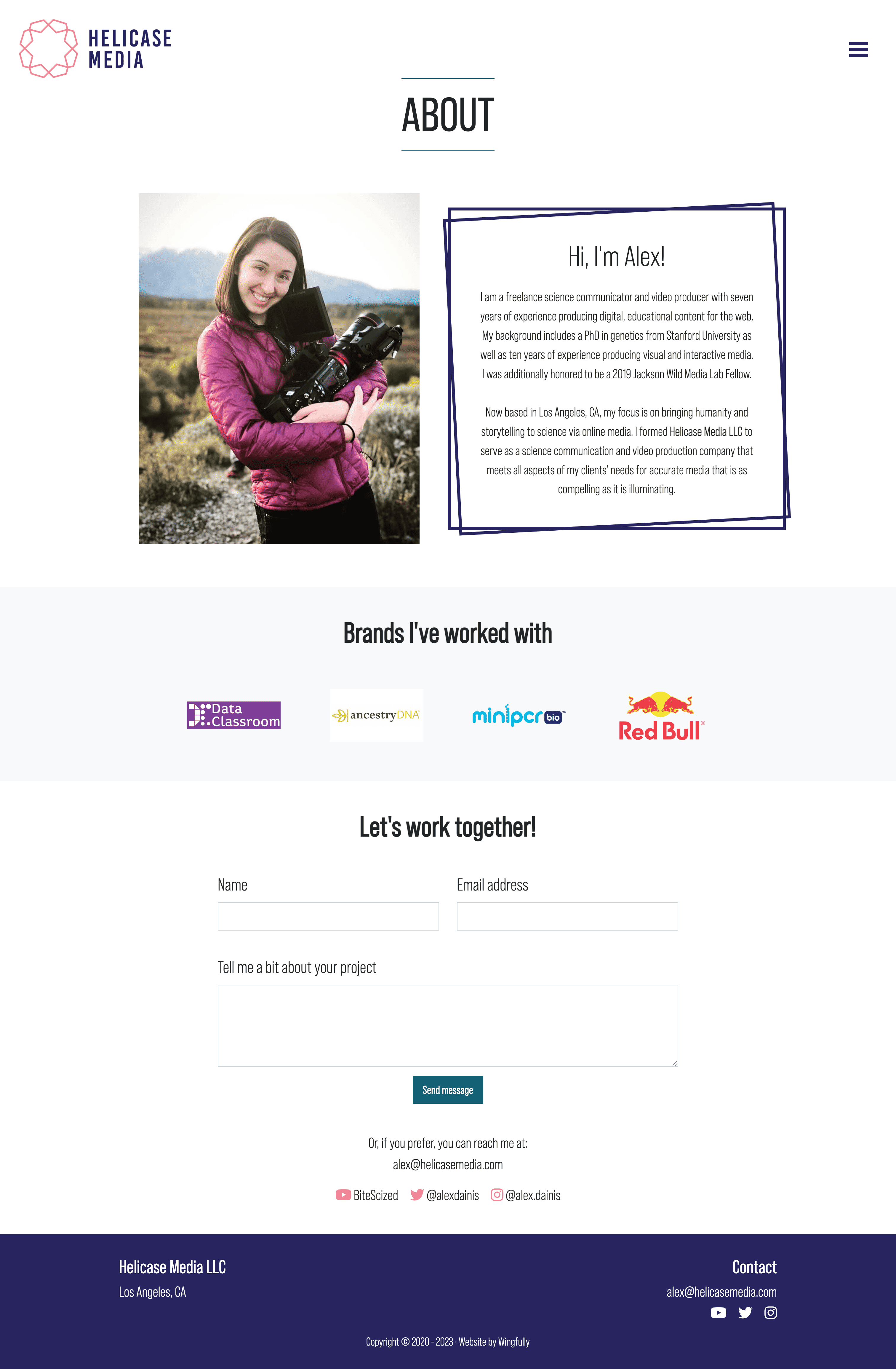 Wedding website on laptop